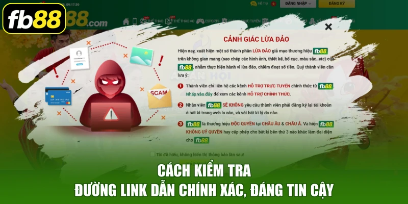 Cách kiểm tra đường link vào FB88 chính xác, đáng tin cậy