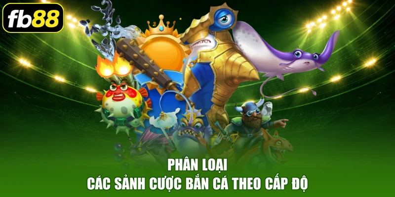 Phân loại các sảnh cược bắn cá theo cấp độ